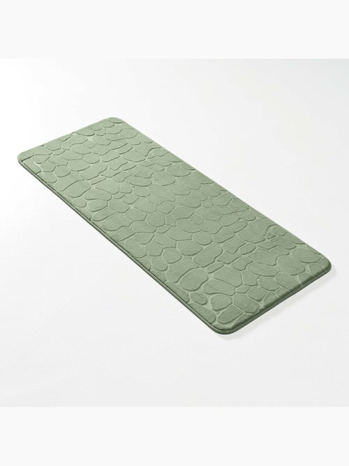 Tapis de bain microfibre unie relief - Kiabi