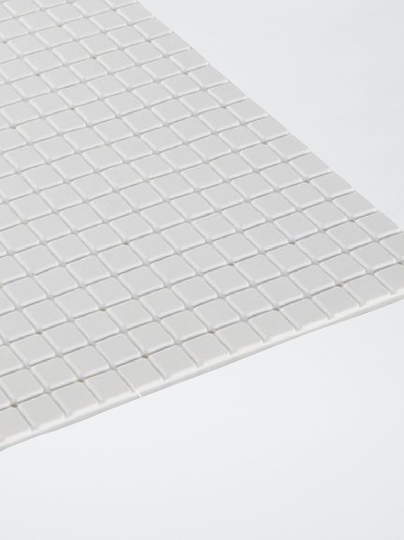 Tapis de douche antidérapant Blanc - Kiabi