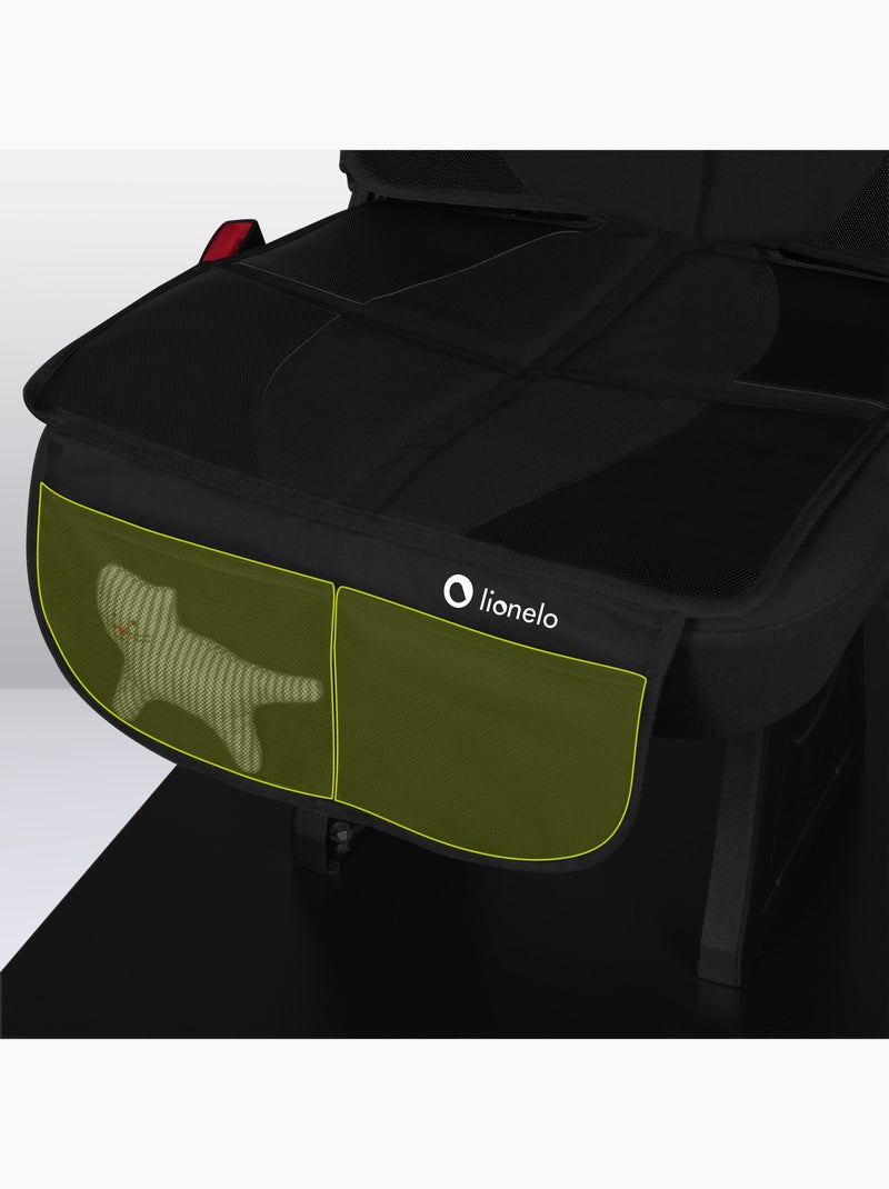 Tapis de Protection sous le siège auto LIONELO - Imperméable - Résistant aux Bosses - Isofix Noir - Kiabi