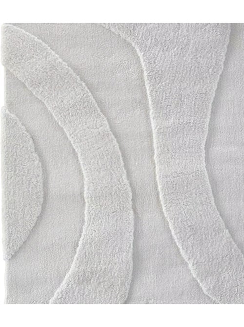 Tapis de salon motif ondulation en relief,  - effet texturé - Kiabi