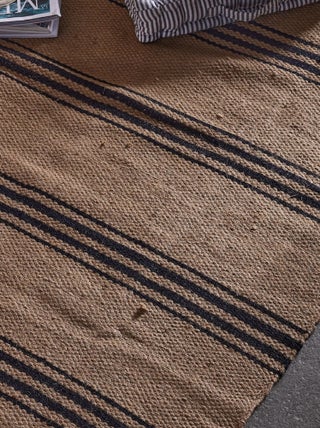 Tapis de sol en jute imprimé
