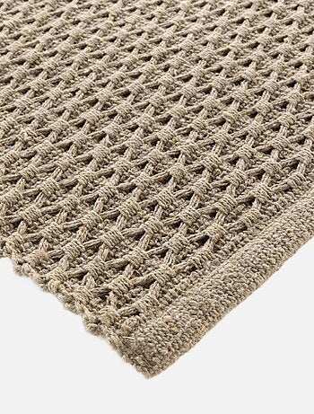 Tapis déco en coton tissé