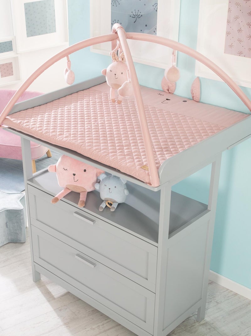 Tapis d'éveil avec arches et 5 jouets suspendus - ROBA 'roba Style' Rose - Kiabi