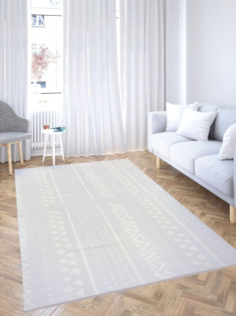 Tapis d'éveil bébé 120x180, 2 faces éléphants & exotiques, mousse- pliable N/A - Kiabi