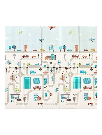 Tapis d'éveil bébé en mousse 180*200 cm, double face - pliant- antidérapant