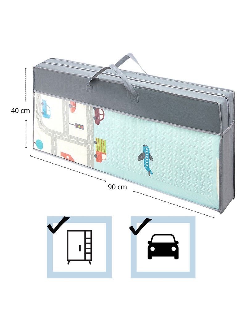Tapis d'éveil bébé en mousse 180*200 cm, double face - pliant- antidérapant Multicolore - Kiabi