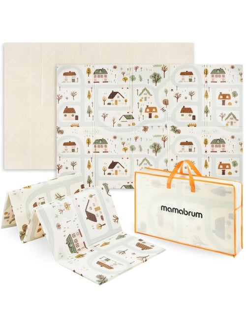 Tapis d'eveil bébé, évolutif en mousse 180*120 cm, double faces, imperméable, pliable - Kiabi Tapis d'eveil bébé, évolutif en mousse 180*120 cm, double faces, imperméable, pliable - Kiabi