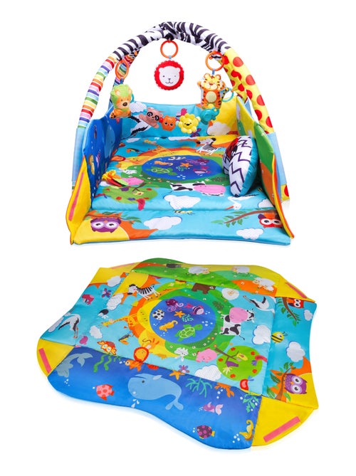 Tapis d'éveil bébé LIONELO Anika 2en1 - Parc pour enfants - 98x114 cm - Lavable - Jouets interactifs - Kiabi Tapis d'éveil bébé LIONELO Anika 2en1 - Parc pour enfants - 98x114 cm - Lavable - Jouets interactifs - Kiabi