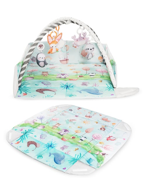 Tapis d'éveil bébé LIONELO Anika 2en1 - Parc pour enfants - Lavable - Jouets interactifs - Kiabi Tapis d'éveil bébé LIONELO Anika 2en1 - Parc pour enfants - Lavable - Jouets interactifs - Kiabi