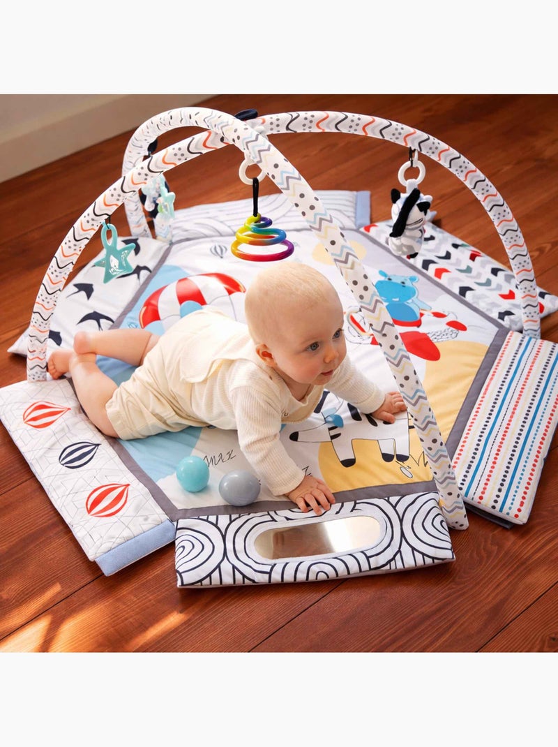 Tapis d'éveil bébé piscine à balles pliable Blanc - Kiabi