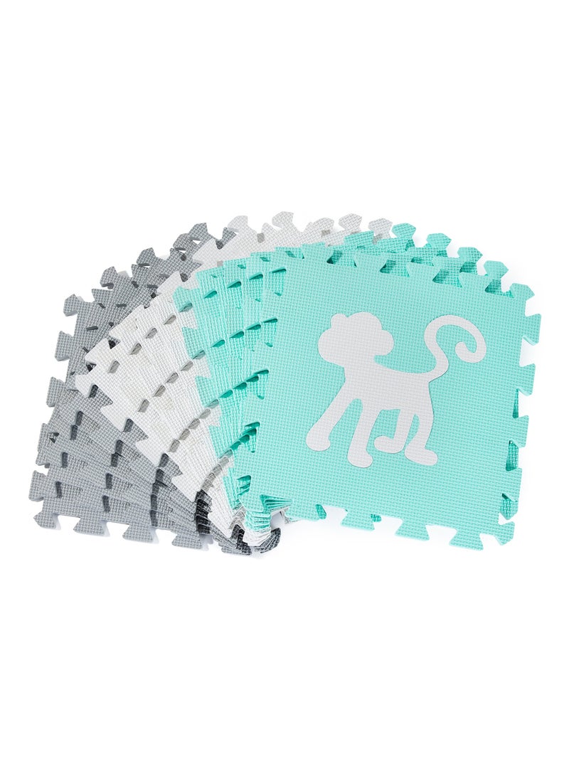 Tapis d'éveil bébé tapis de puzzle, mousse eva 150*150 tapis de jeu avec rebord N/A - Kiabi