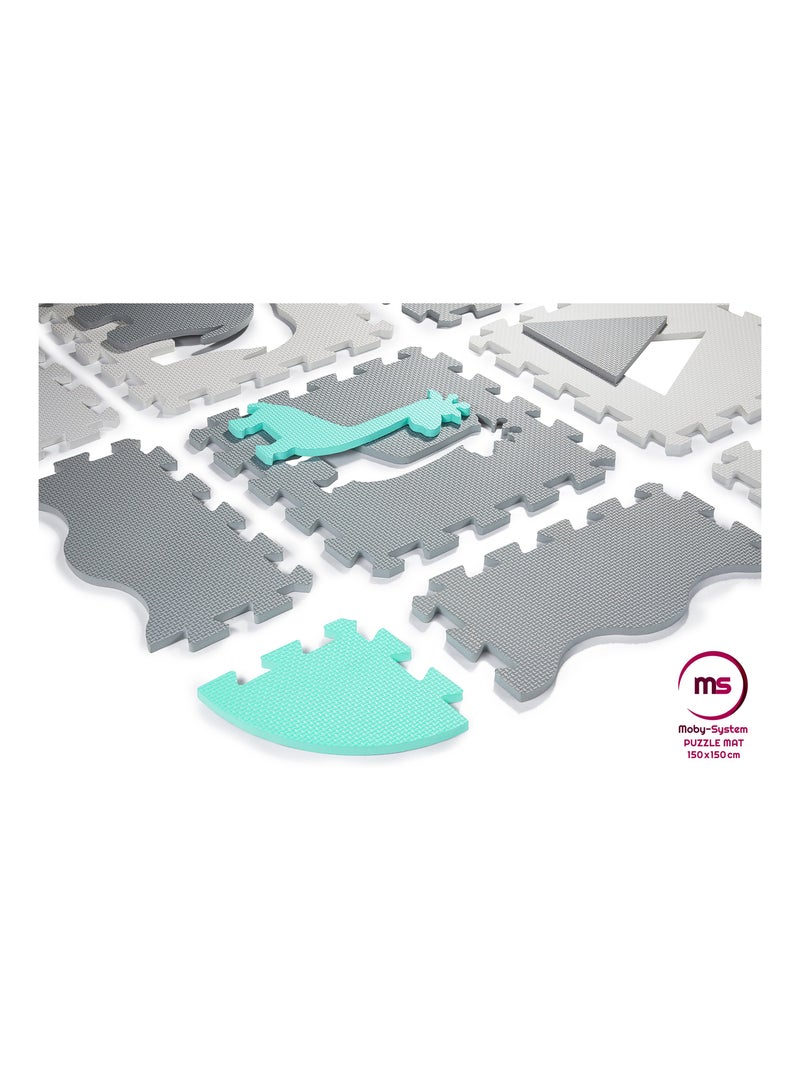 Tapis d'éveil bébé tapis de puzzle, mousse eva 150*150 tapis de jeu avec rebord N/A - Kiabi