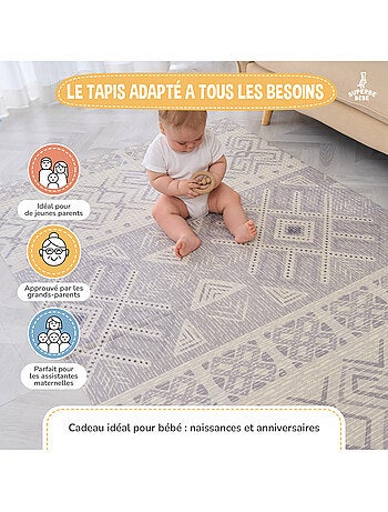Tapis d'éveil pliable en mousse, réversible et imperméable - 180x150x1 - CASTLE | SUPERBE BEBE