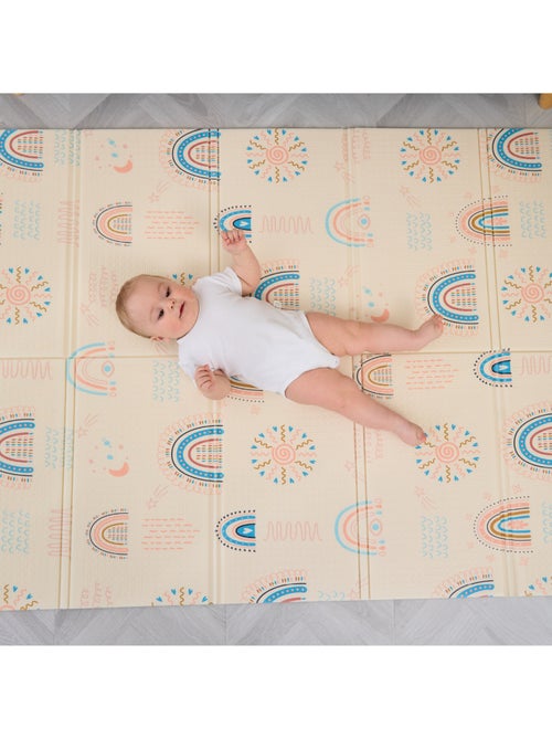 Tapis d'éveil pliable en mousse, réversible et imperméable - 180x120x1 - NORDIC | SUPERBE BEBE - Kiabi Tapis d'éveil pliable en mousse, réversible et imperméable - 180x120x1 - NORDIC | SUPERBE BEBE - Kiabi