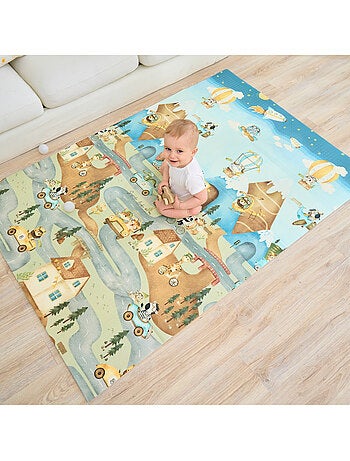 Tapis d'éveil pliable en mousse, réversible et imperméable - 180x150x1 - CASTLE | SUPERBE BEBE