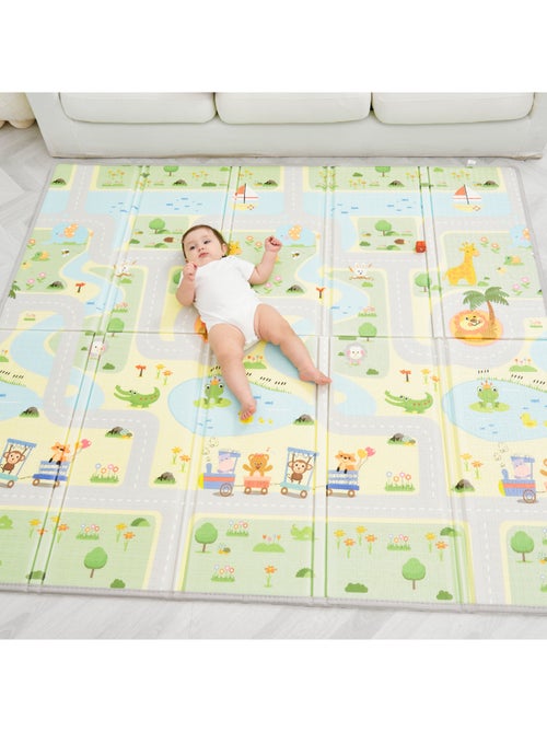Tapis d'éveil pliable en mousse, réversible et imperméable - 180x150x1 - ROAD | SUPERBE BEBE - Kiabi Tapis d'éveil pliable en mousse, réversible et imperméable - 180x150x1 - ROAD | SUPERBE BEBE - Kiabi