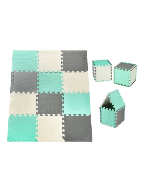 Tapis d'eveil tapis puzzle bébé 120*90*1,2 cm, 12 pièces avec des bords - Kiabi Tapis d'eveil tapis puzzle bébé 120*90*1,2 cm, 12 pièces avec des bords - Kiabi