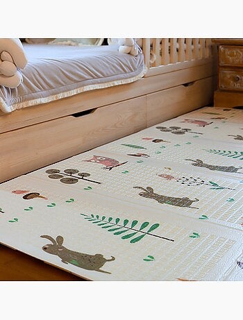 Tapis d'éveil xxl en mousse xpe pliable 200x180cm mamabrum