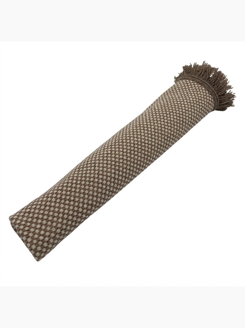 Tapis en laine et coton à motif géométrique Beige clair - Kiabi
