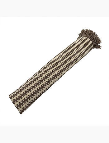 Tapis en laine et coton à motif rayé graphique
