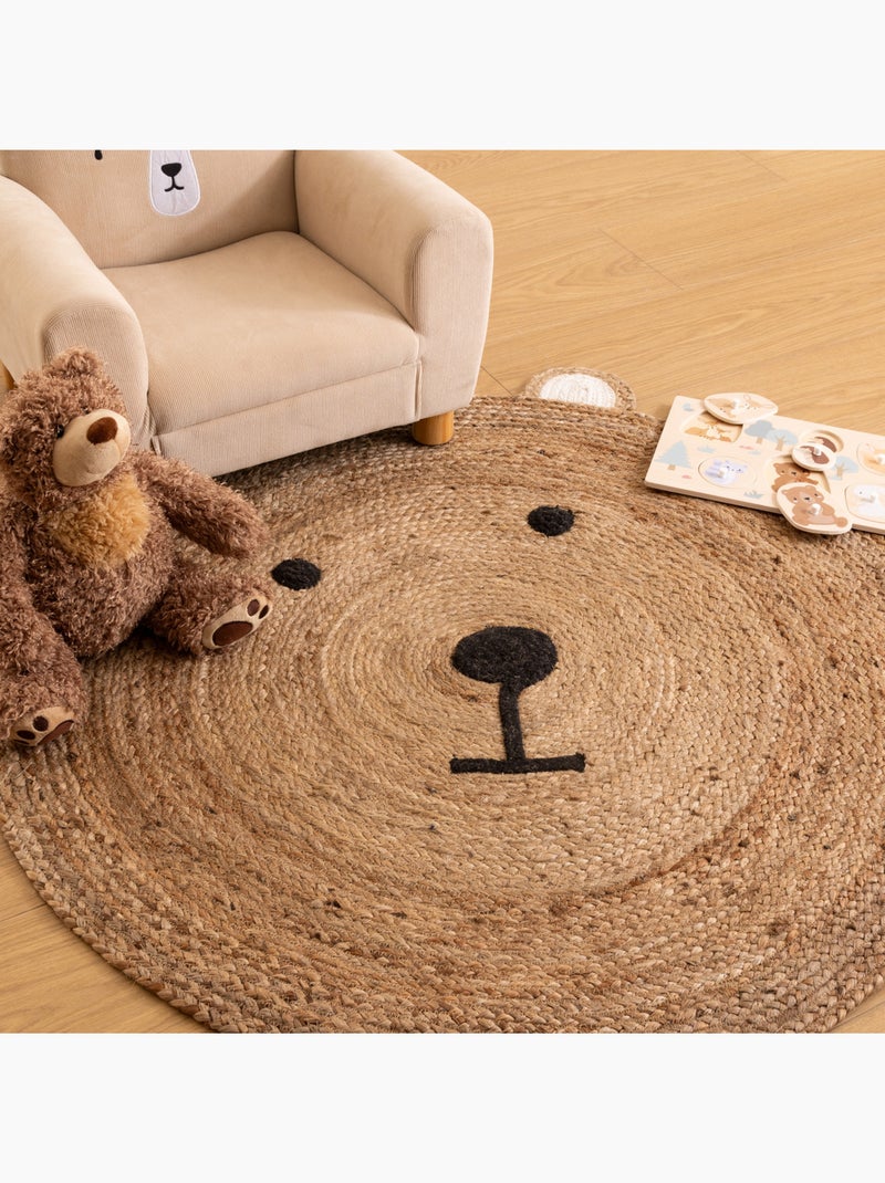 Tapis enfant OURSON Beige - Kiabi