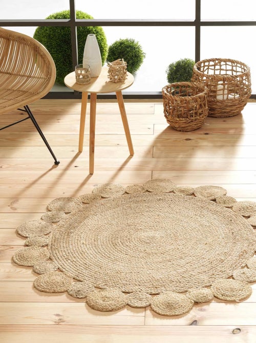 Tapis jute ajouré cordou douceur d'intérieur - Kiabi Tapis jute ajouré cordou douceur d'intérieur - Kiabi