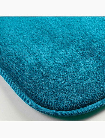 Tapis rectangle – flanelle unie ultra douce – finition biais