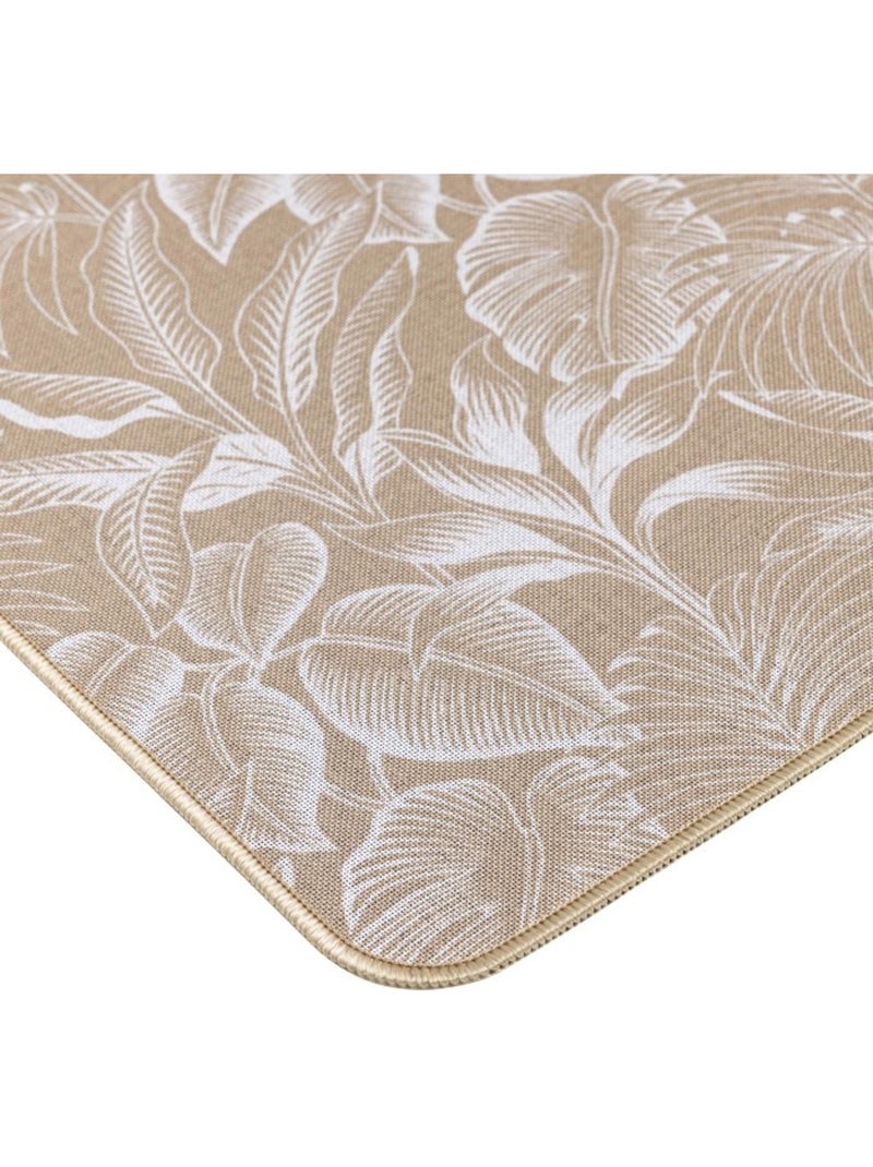 Tapis rectangle tisse imprime stylis Blanc - Kiabi