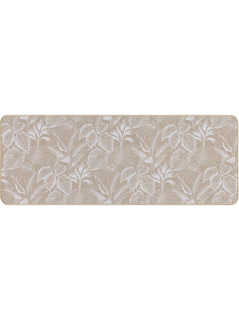 Tapis rectangle tisse imprime stylis Blanc - Kiabi