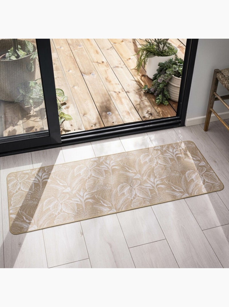 Tapis rectangle tisse imprime stylis Blanc - Kiabi
