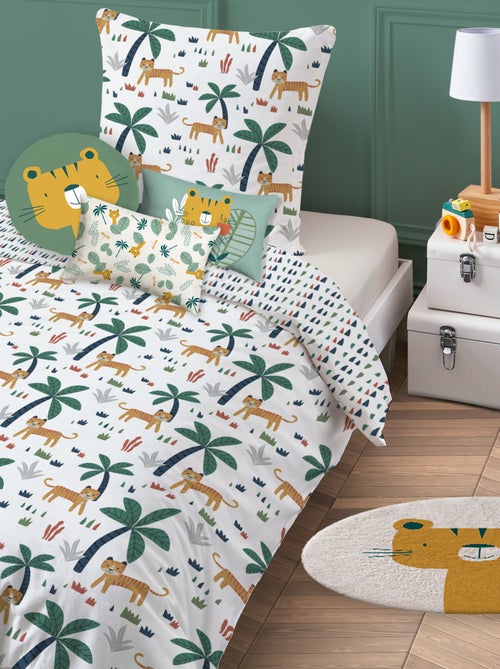 Tapis rond imprimé 'tigre' - Kiabi