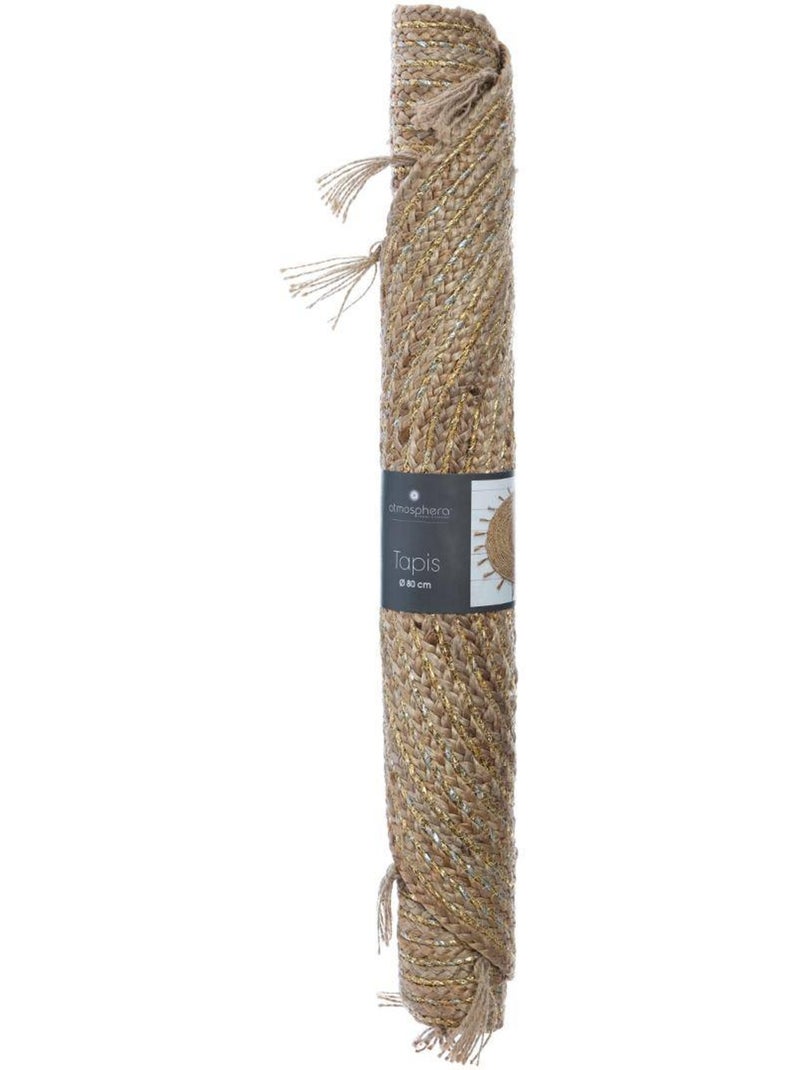 Tapis rond jute cosy'ness Beige - Kiabi