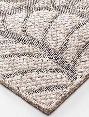 Tapis tissé feuilles