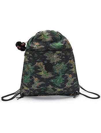 Tas met koord zwembad en sport 'Kipling Supertaboo' camo dinosaures Kipling