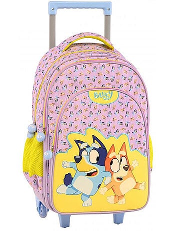Tas met wieltjes 44 cm BLUEY Stickers Set van 2 – 2 vakken