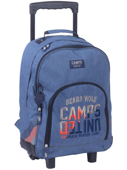 Tas met wieltjes canvas Camps Boy Beard Wolf 43 cm - Kiabi