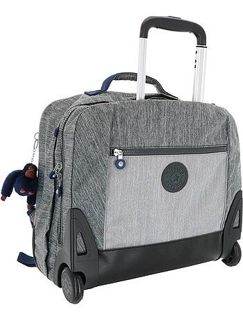 Tas met wieltjes effect denim Kipling
