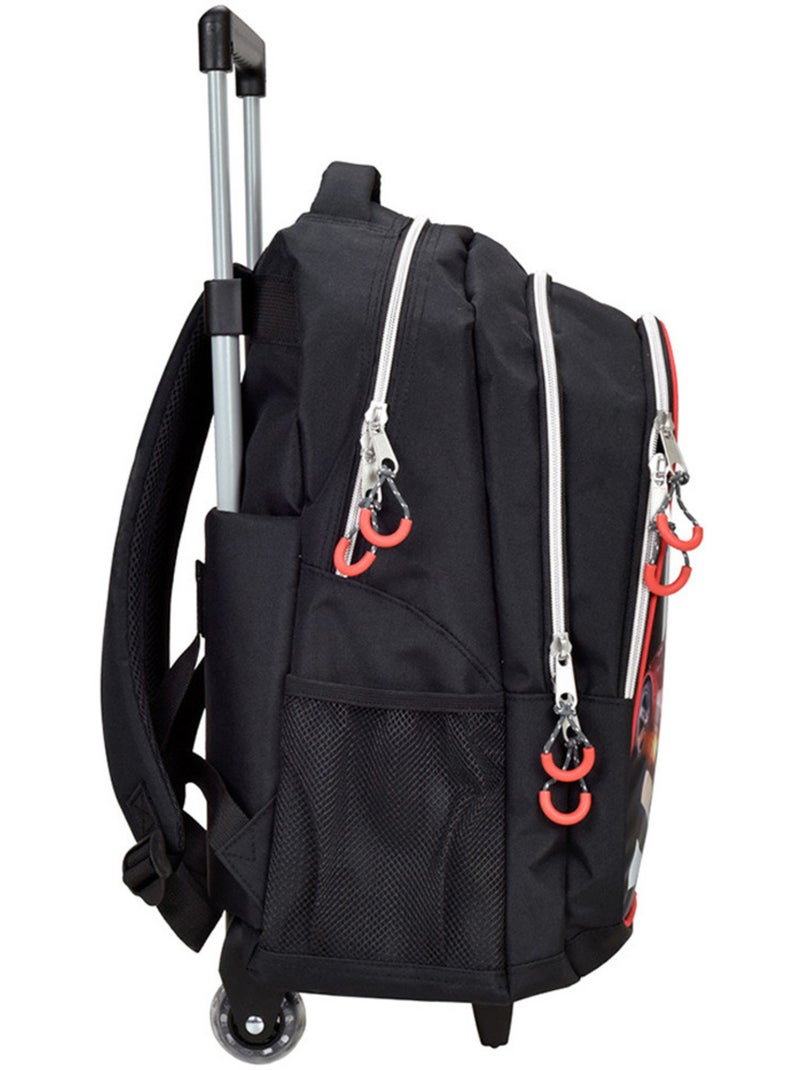 Tas met wieltjes Hot Wheels No Limit bedrukt auto 46 cm Zwart Rood Wit - Kiabi