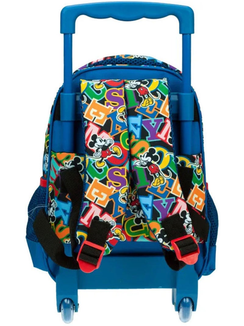 Tas met wieltjes kinderen motief typographique en oreilles 3D Mickey Mouse Multicolor - Kiabi
