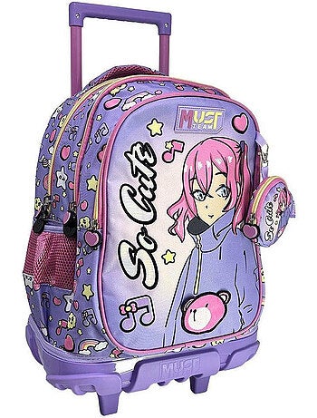 Tas met wieltjes manga 'Must So Cute' 3 vakken 45 cm –