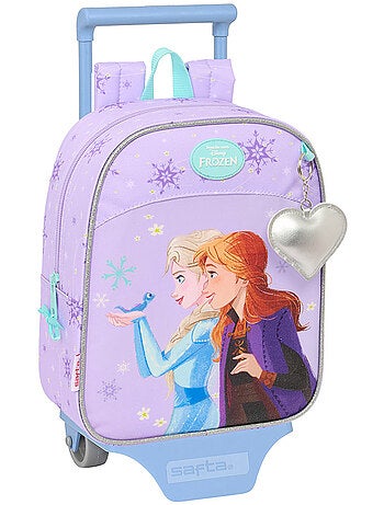 Tas met wieltjes polyester bedrukt Disney Frozen Safta
