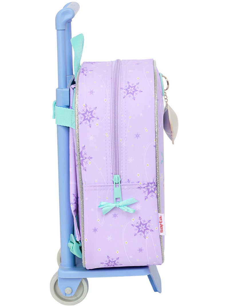 Tas met wieltjes polyester bedrukt Disney Frozen Safta Blauw Violet - Kiabi