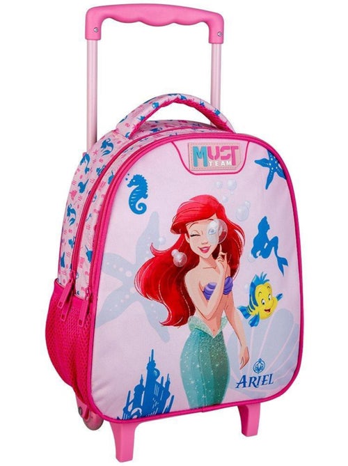 Tas trolley kinderen met handgreep rekbaar 'De Kleine Zeemeermin' – 2 vakken - Kiabi
