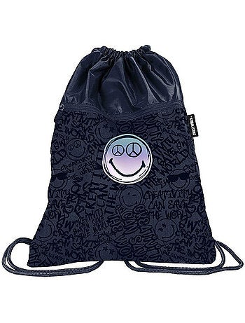 Tas van natation met rug met koorden 45 cm - Smiley World