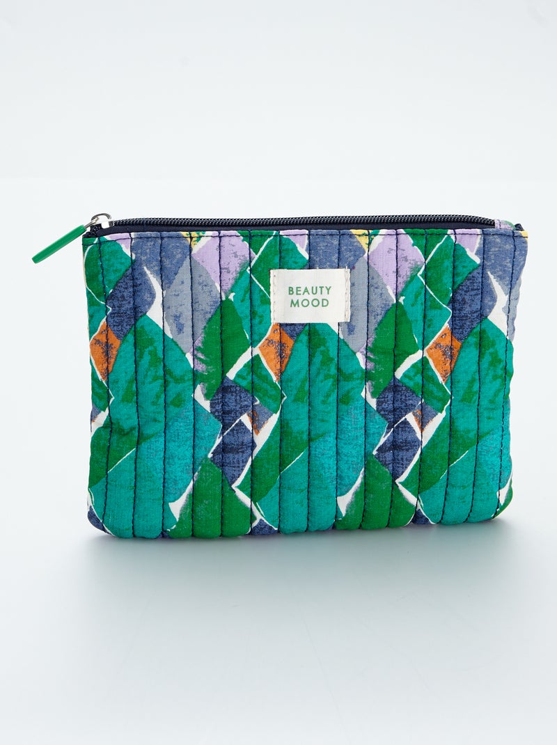 Tasje met fantasieprint BLAUW - Kiabi