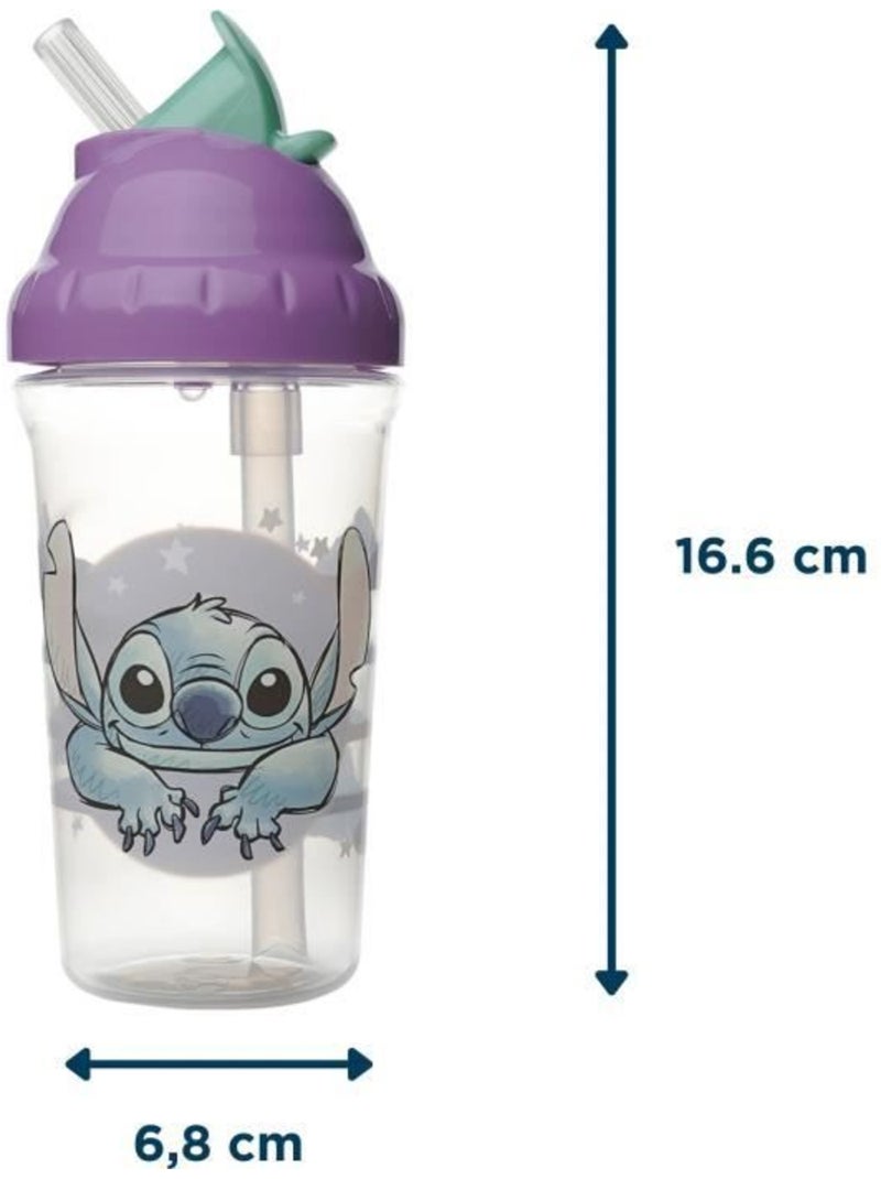 Tasse à paille - thermobaby - 295 ml - anti-fuites - lilo & stitch Violet - Kiabi
