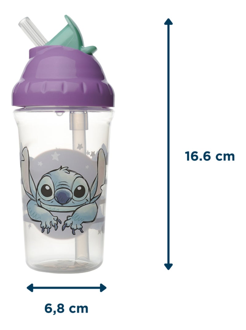 Tasse à paille - thermobaby - 295 ml - anti-fuites - lilo & stitch Violet - Kiabi