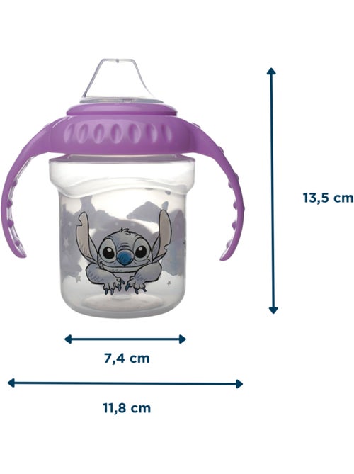Tasse à poignées - thermobaby - 250 ml - bec silicone - lilo & stitch - Kiabi