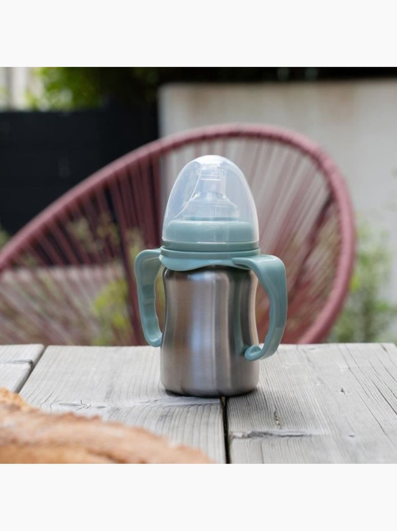 Tasse d'apprentissage - thermobaby - inox - 180 ml - vert cactus - ergonomique et anti-fuites Vert - Kiabi