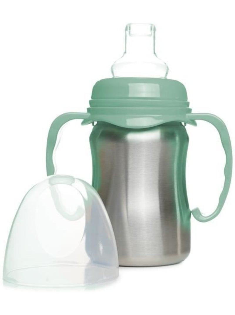 Tasse d'apprentissage - thermobaby - inox - 180 ml - vert cactus - ergonomique et anti-fuites Vert - Kiabi